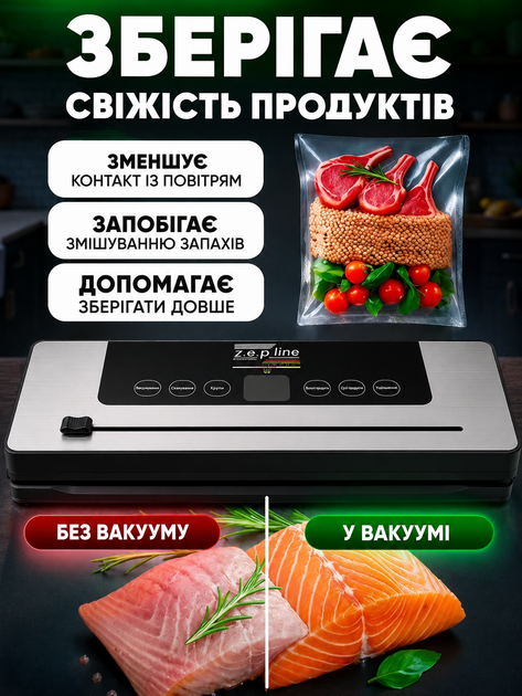 Як вакууматор допомагає зберігати свіжість